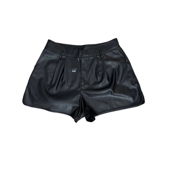 NWT PAIGE $199 Martini Faux Leather Short, size 10 - Picture 3 of 5